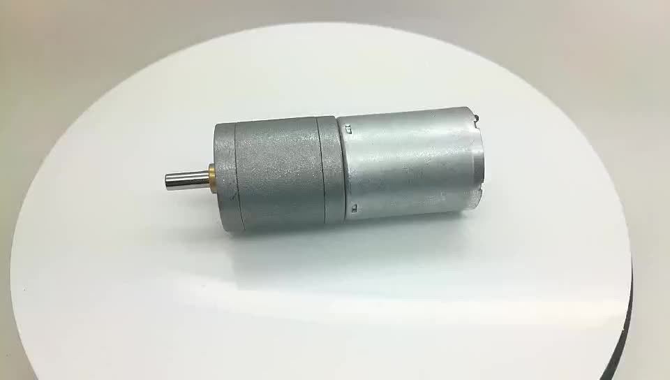 Wysoki moment obrotowy niskie obroty w minutę średnica 25 mm 4 mm długość wału D 6 wolt 12 wolt silnik biegów z 48 CPR Encoder